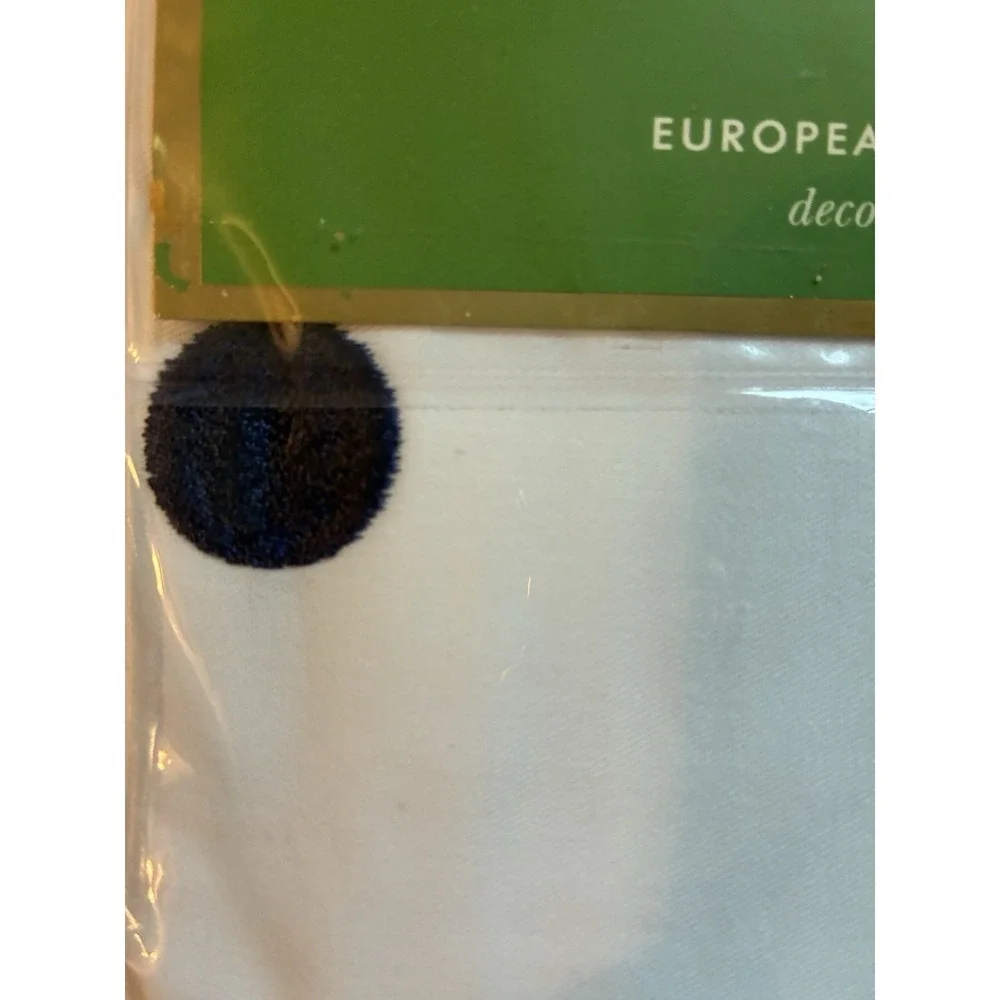 Kate Spade European Sham Deco Dot Navy Polka Dot 26x26 New In Package!
